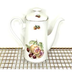 Vintage German Graf Von Henneberg Ilmenau Porcelain Coffee Pot with Lid